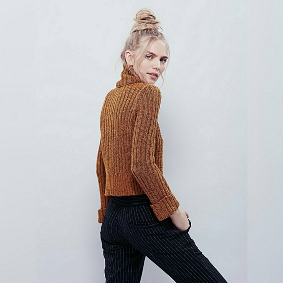 Free People mustard sweater - Picture 3 of 8
